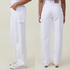 Cotton On White‎ Carpenter Jeans